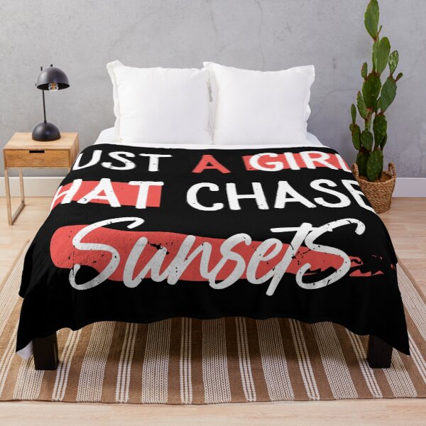 Item preview, Just A Girl That Chases Sunsets designed and sold by HamzaZemharir.