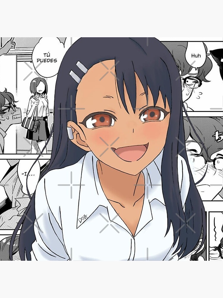 Nagatoro Hayase - The Sassy Waifu from Don't Toy with Me, Miss Nagatoro  anime and manga Sticker for Sale by theUltZombie