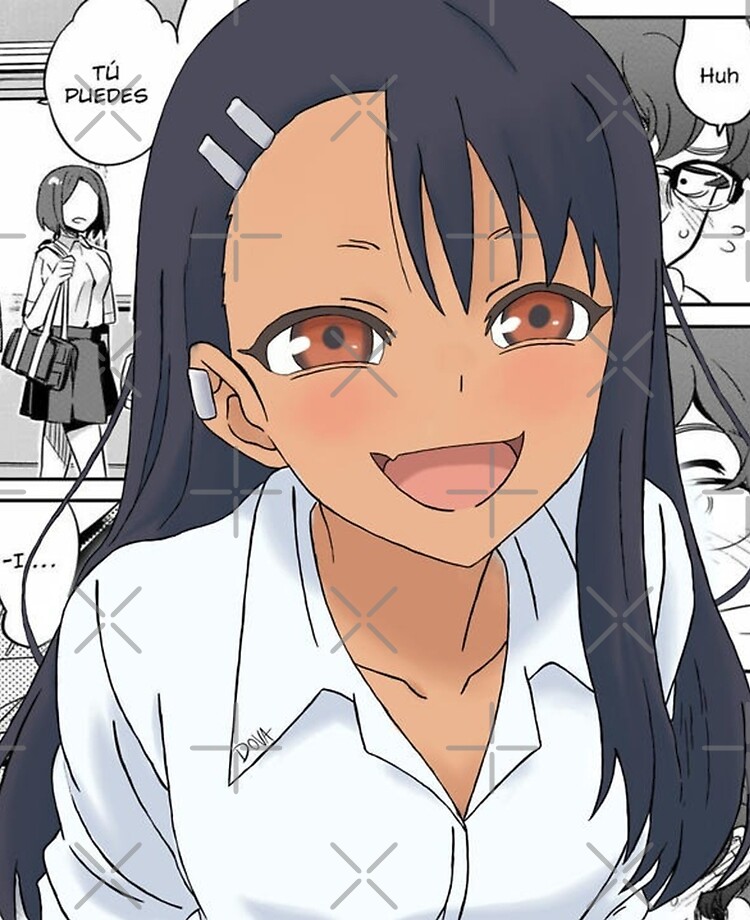 Nagatoro Hayase - The Sassy Waifu from Don't Toy with Me, Miss Nagatoro  anime and manga Poster for Sale by theUltZombie