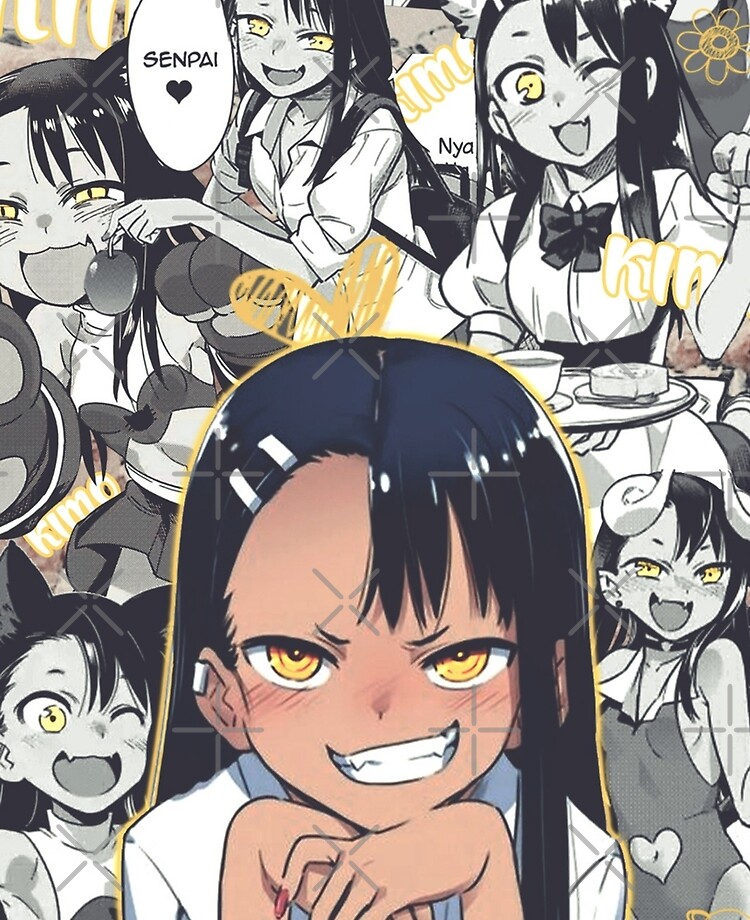 Hayase nagatoro anime girl on colored background