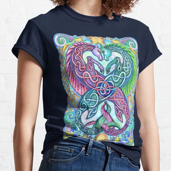 Item preview, Celtic Seahorse T-Shirt designed and sold by Johan Proud Blade.