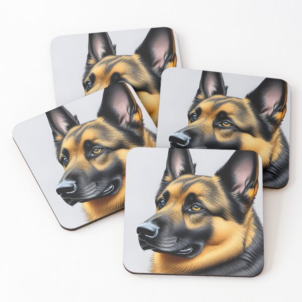 Item preview, German shepherd, charcoal drawing 3, Ai Generated Art  designed and sold by ACC .