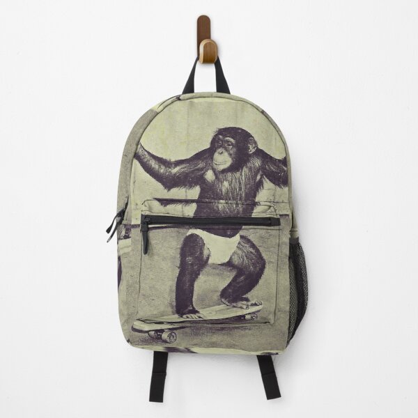 Item preview, RETRO CHIMP ON SKATEBOARD DESIGN REPLICA designed and sold by THE AMERICAN TEEVANGELIST.