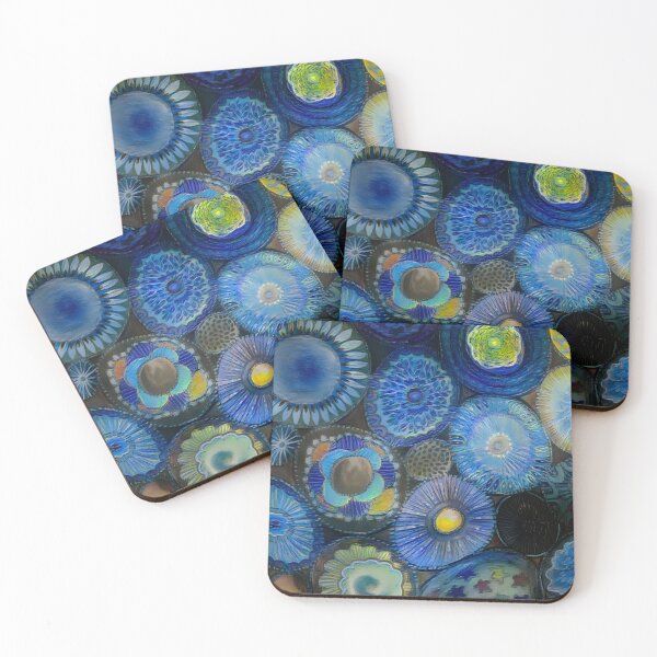 Item preview, Decorated Circles In Blue designed and sold by Deborah League.