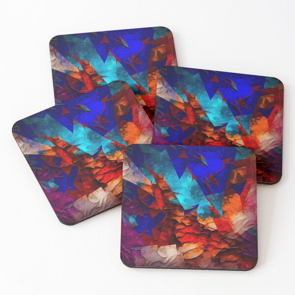 Item preview, Semi Abstract Dramatic Rough Coarse Extreme Pattern Digital Painting designed and sold by CodeAndColors.