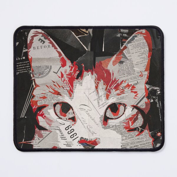 Item preview, cat paper collage art figure #11 designed and sold by artomazo.
