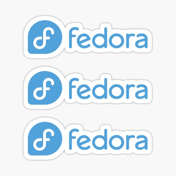 FEDORA (3x) Sticker