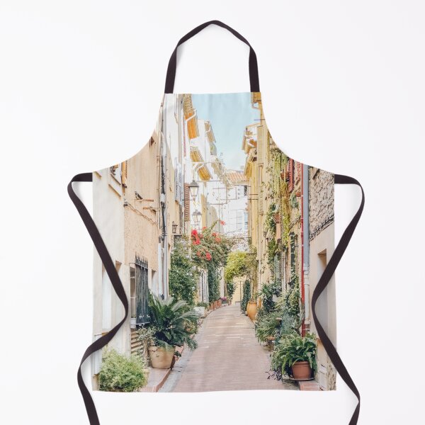 Item preview, Southern France City Streets Travel, Antibes Town French Riviera Print, Cote D'Azur Pastel Colors in Spring designed and sold by radub85.
