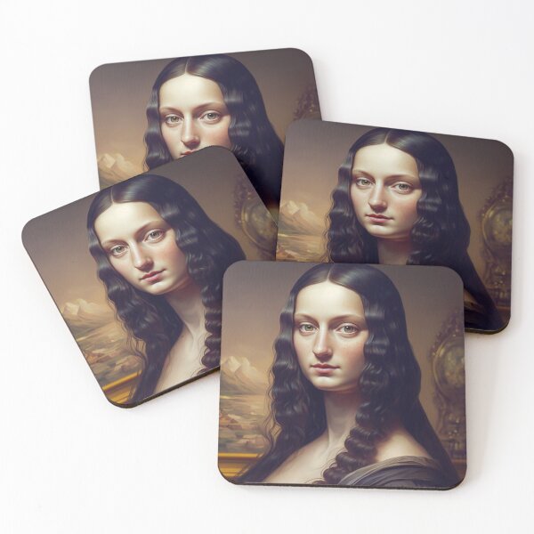 Item preview, Realistic Anime Style Mona Lisa 3D Drawing designed and sold by unrealartwork.