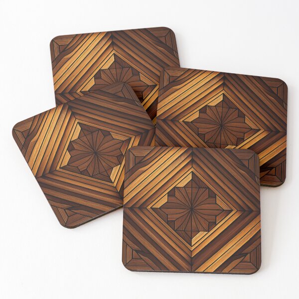 Item preview, Light Bold Formal Wood Pattern Digital Painting designed and sold by CodeAndColors.