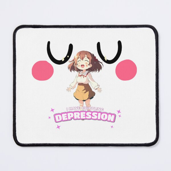 Item preview, Uwu I have crippling depression anime girl White designed and sold by MeditationMind.