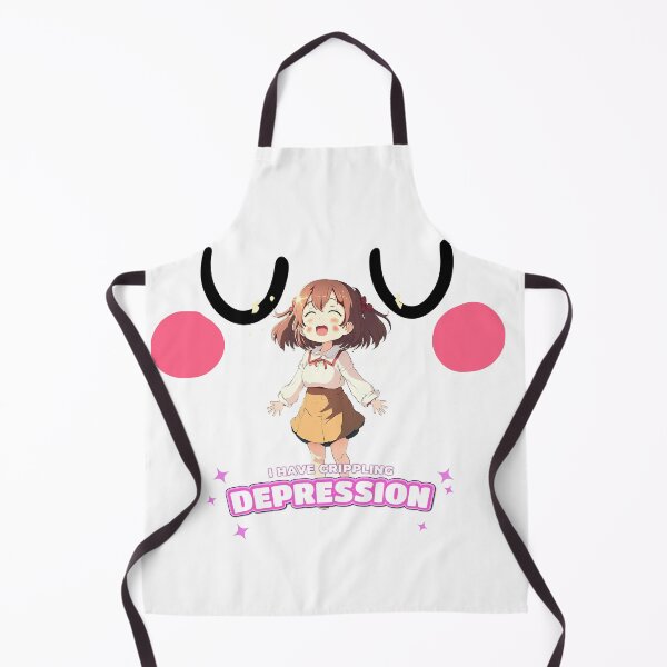 Item preview, Uwu I have crippling depression anime girl White designed and sold by MeditationMind.