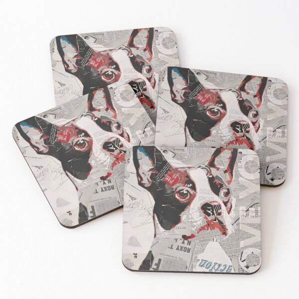 Item preview, dog paper collage art figure #12 designed and sold by artomazo.