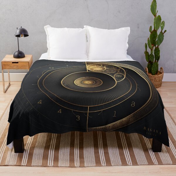 Item preview, Fibonacci Golden Ratio in Elegant and Exclusive Golden and Black Design designed and sold by RAGANADesign.