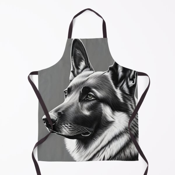 Item preview, German Shepherd, monochrome charcoal drawing, Ai Generated Art designed and sold by ACC .