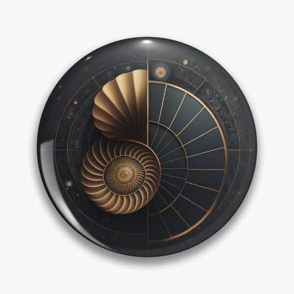 Item preview, Fibonacci Golden Ratio in Elegant and Exclusive Golden and Black Design designed and sold by RAGANADesign.