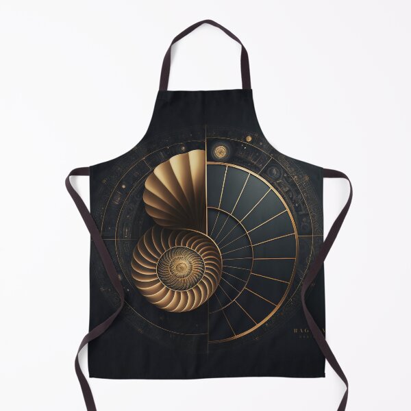 Item preview, Fibonacci Golden Ratio in Elegant and Exclusive Golden and Black Design designed and sold by RAGANADesign.