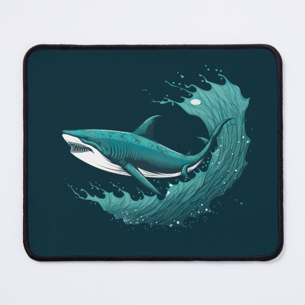 Artikelvorschau, Warnung! Shark Attack Strandlogo entworfen und verkauft von ArcadeVault.