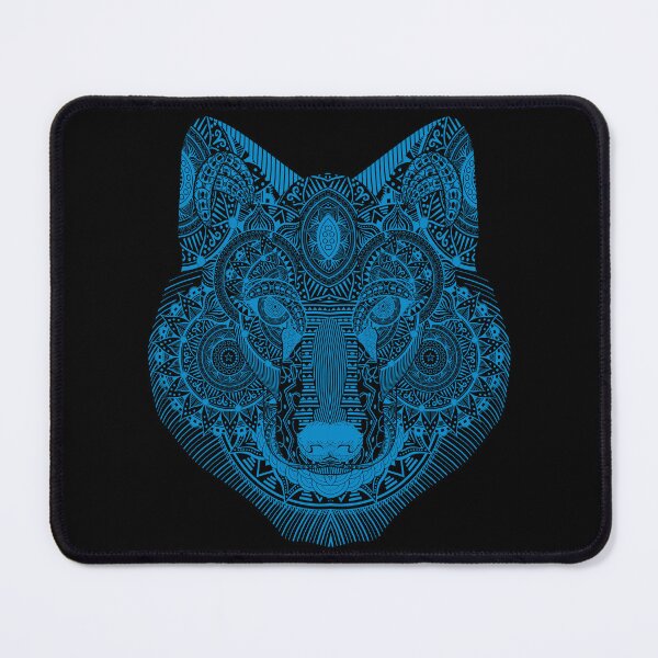 Item preview, Blue Wolf - mandela style spiritual guide designed and sold by Cimbart.