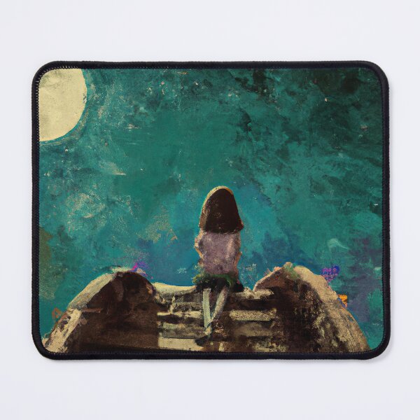 Item preview, "Contemplation Under the Moonlight: A Young Girl's Solitude" designed and sold by Sparkline.
