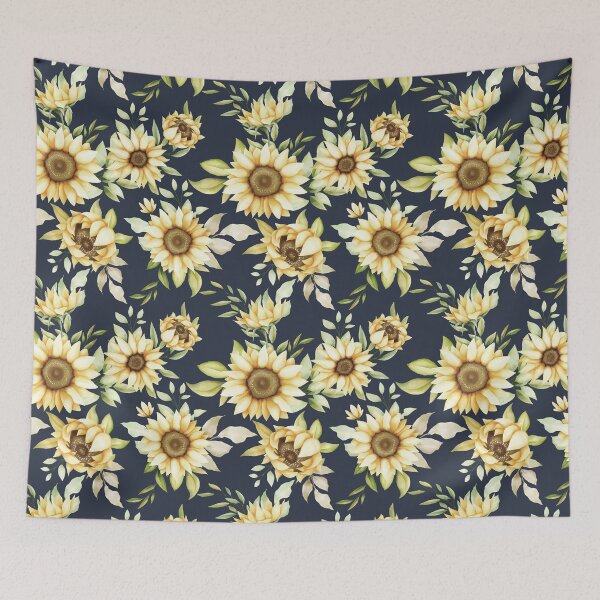 Item preview, Vintage Sunflowers Floral Pattern Yellow Sunflowers    designed and sold by EpicArtz.