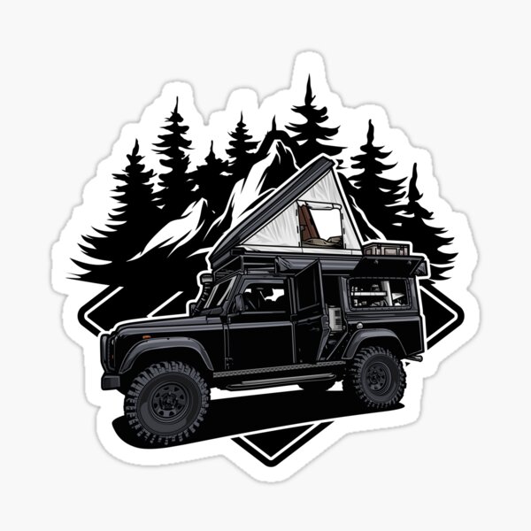 Item preview, Illustration // Roof tent // Defender off-road vehicle designed and sold by SW-Graffixx.