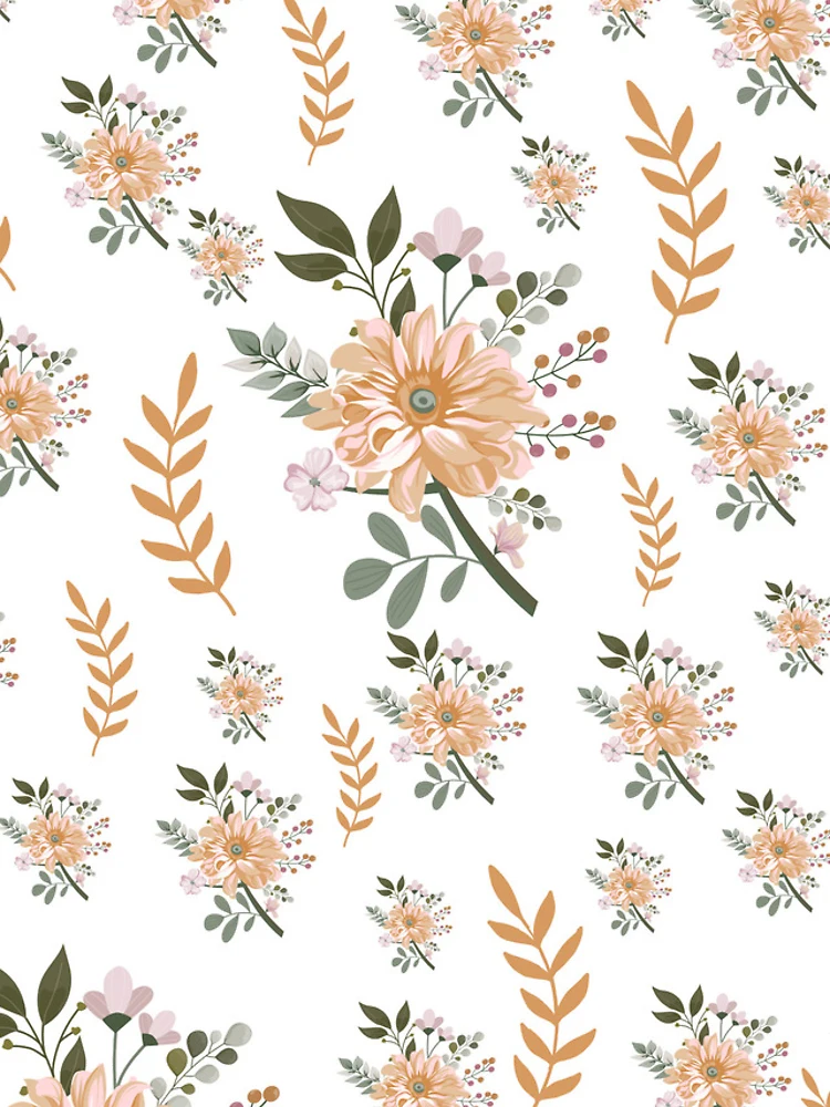 Thumbnail 4 of 4, iPhone Case, Orange Roses Pattern designed and sold by MedEla ⭐⭐⭐⭐⭐.