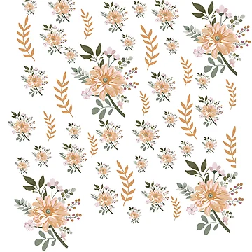 Artwork thumbnail, Orange Roses Pattern by MedEla ⭐⭐⭐⭐⭐