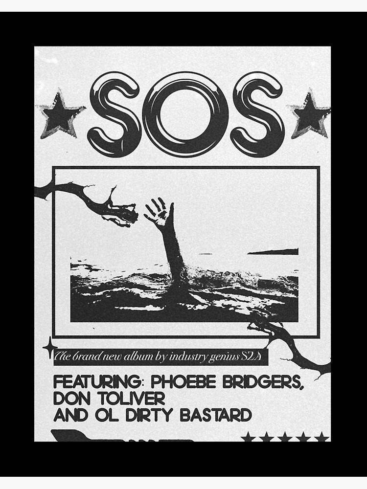 SZA SOS Art Board Print for Sale by MiaLeeArt
