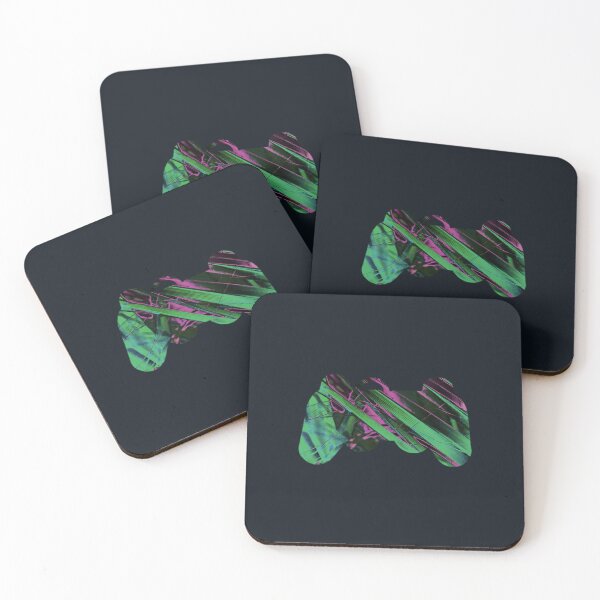 Item preview, Joystick Pattern Controller Green Pink Silhouette - Gaming designed and sold by 21 Store.