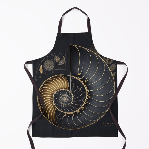 Item preview, Fibonacci Golden Ratio in Elegant and Exclusive Golden and Black Design designed and sold by RAGANADesign.
