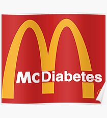 Mc Diabetes Parody Logo Poster