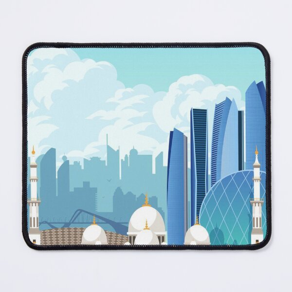 Item preview, ABU DHABI UAE CITY BLUE WHITE designed and sold by Asombrosa.