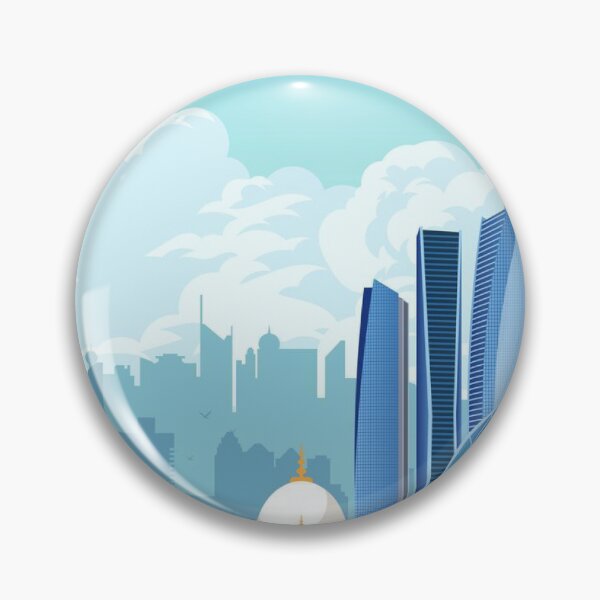 Item preview, ABU DHABI UAE CITY BLUE WHITE  designed and sold by Asombrosa.