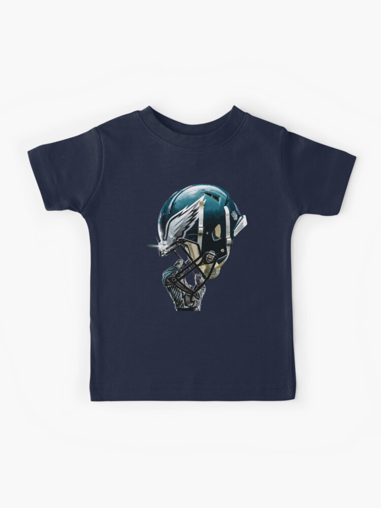 Philadelphia Eagles helmet fan art Kids T-Shirt for Sale by