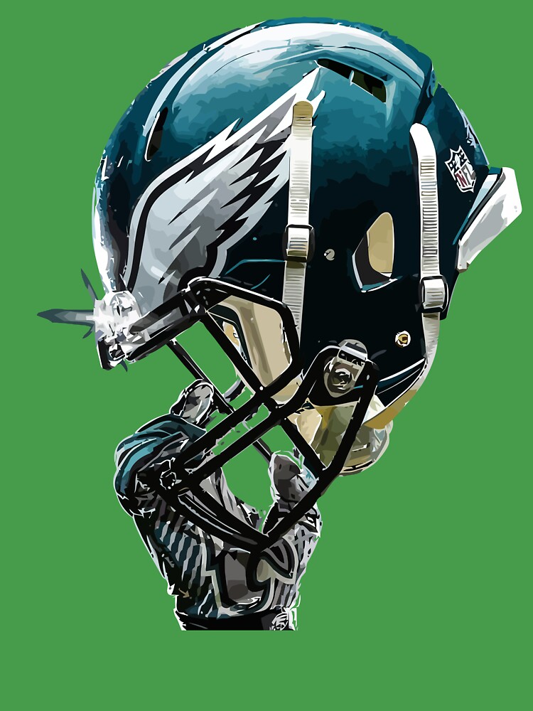 Philadelphia Eagles helmet fan art Kids T-Shirt for Sale by Denwill