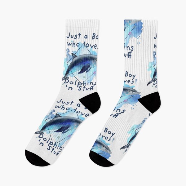 Item preview, Just a Boy who loves Dolphins - Beautiful dolphin for boys designed and sold by BrainlabStudios.
