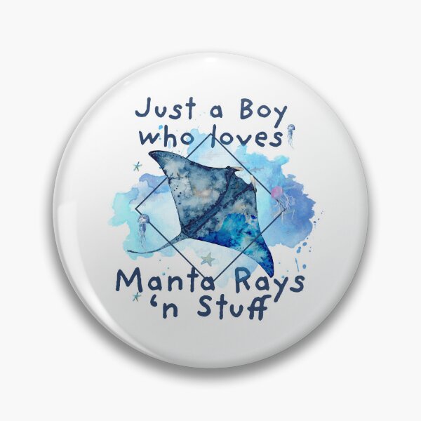 Item preview, Just a Boy who loves Manta Rays - Beautiful manta ray for boys designed and sold by BrainlabStudios.