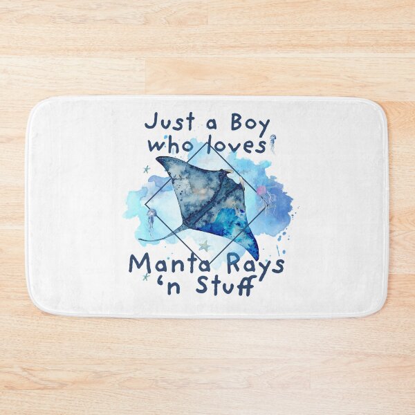 Item preview, Just a Boy who loves Manta Rays - Beautiful manta ray for boys designed and sold by BrainlabStudios.