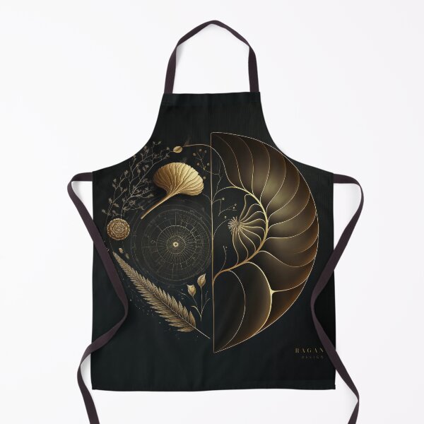 Item preview, Fibonacci Golden Ratio in Elegant and Exclusive Golden and Black Design designed and sold by RAGANADesign.