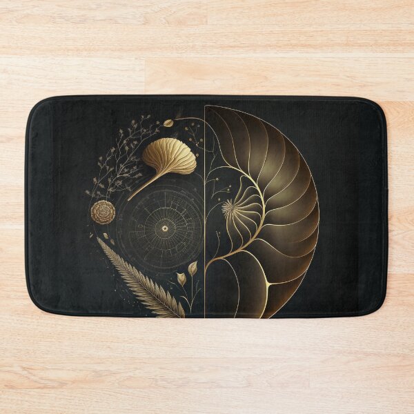 Item preview, Fibonacci Golden Ratio in Elegant and Exclusive Golden and Black Design designed and sold by RAGANADesign.