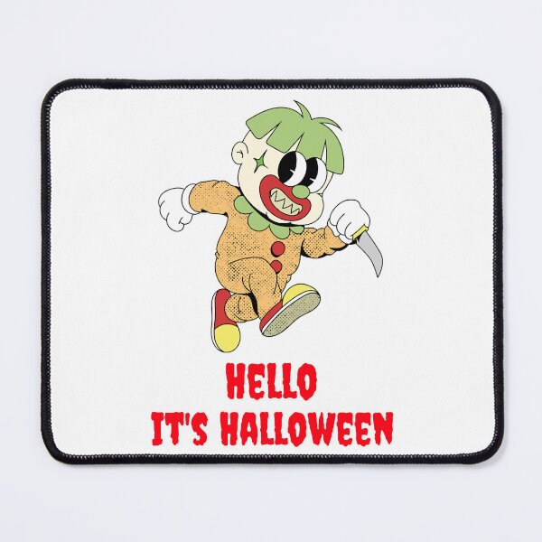 Item preview, Hello it_s Halloween clown with knife designed and sold by RoknRideDGTL.