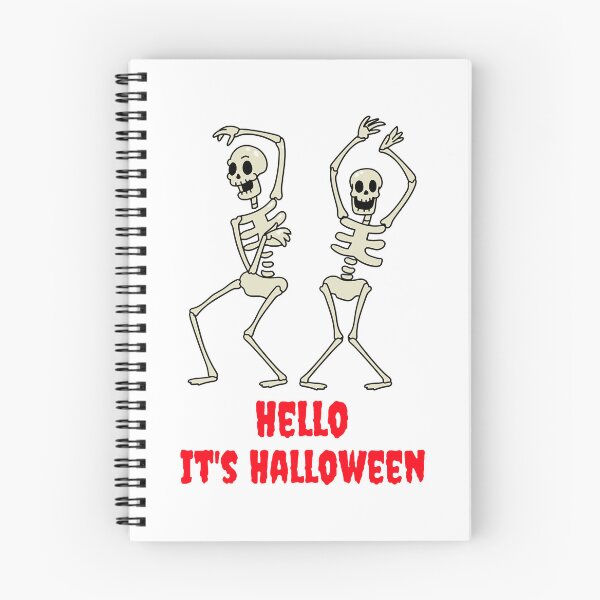 Item preview, Hello it_s Halloween skeleton dancing designed and sold by RoknRideDGTL.