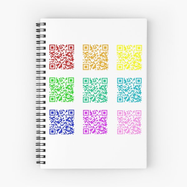 Item preview, Rainbow Rickroll QR Code Sticker Pack designed and sold by casserolestan.