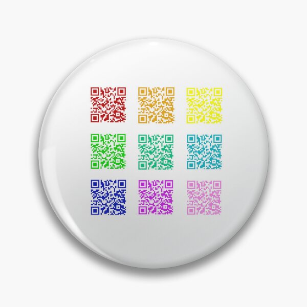 Item preview, Rainbow Rickroll QR Code Sticker Pack designed and sold by casserolestan.