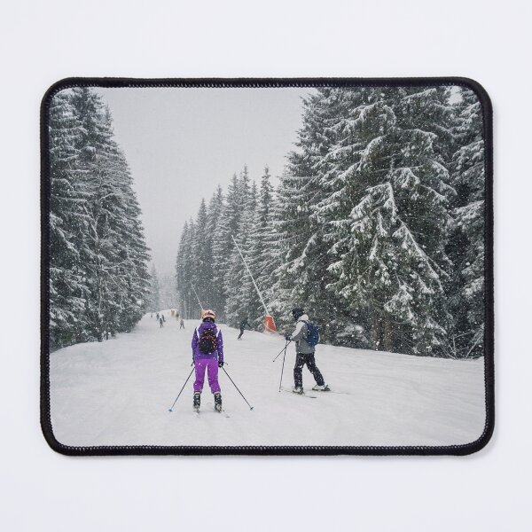 Item preview, People skiing on the snowy slope designed and sold by psychoshadow.