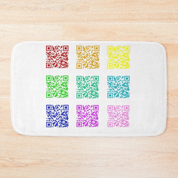 Item preview, Rainbow Rickroll QR Code Sticker Pack designed and sold by casserolestan.