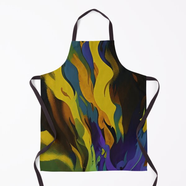 Item preview, Yellow Blue Fire Abstract  designed and sold by AmezMemes.