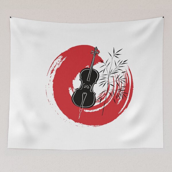 Item preview, Cello in Enso circle designed and sold by piesdesignart.
