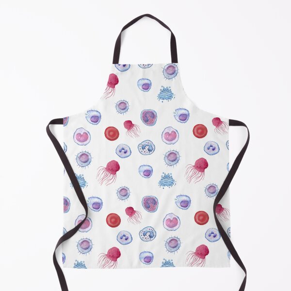 Item preview, Cute WBC white blood cells MicroBiology Seamless Pattern Sticker Pack. designed and sold by labstud.